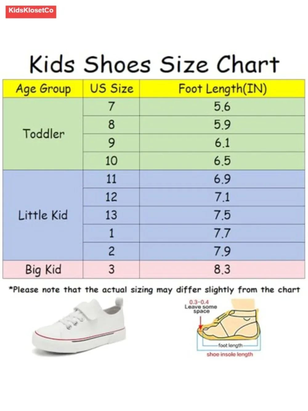 Toddler Boys Girls Canvas Sneakers Adjustable Hook Loop Low Top Non-Slip